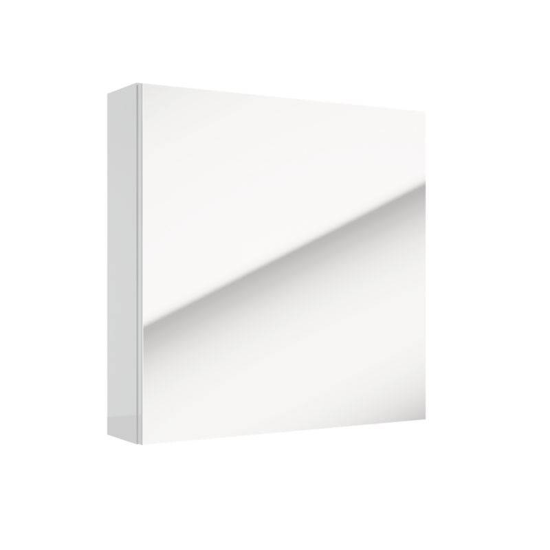Spejlskab 60 x 60 cm Hvid Laminat 14 cm Dybde
