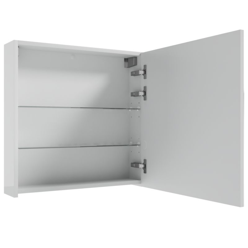 Spejlskab 60 x 60 cm Hvid Laminat 14 cm Dybde