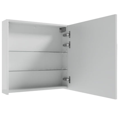 Spejlskab 60 x 60 cm Hvid Laminat 14 cm Dybde