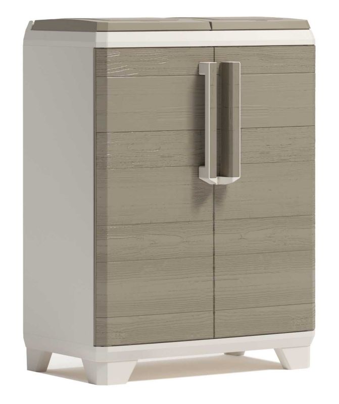 Keter Split Premium Wood affaldsskab 68 x 39 x 92 cm brun 1 stk.