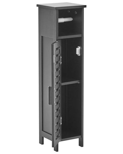 Toiletpapirskab OLATHE 18x17x72 cm Sort | 4069605056689