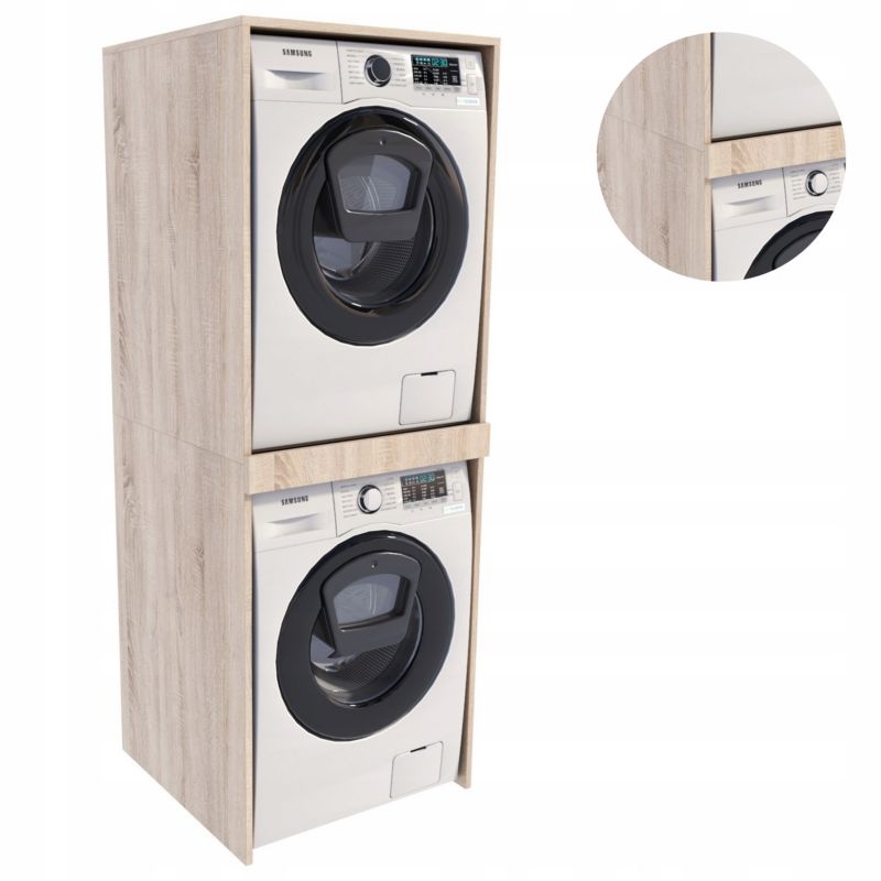 Vaskemaskineskab TS Per 66x183,6x69,6 cm Sonoma Eg | 5906412305281
