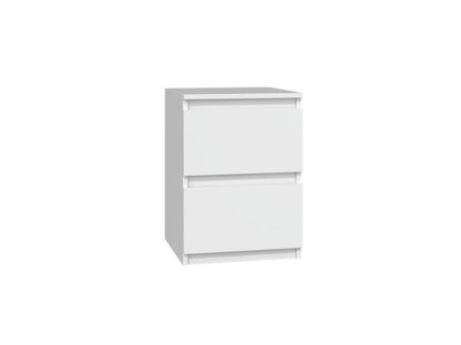 Topeshop Malwa M2 natbord hvid 2 stk. 30 x 30 x 40 cm