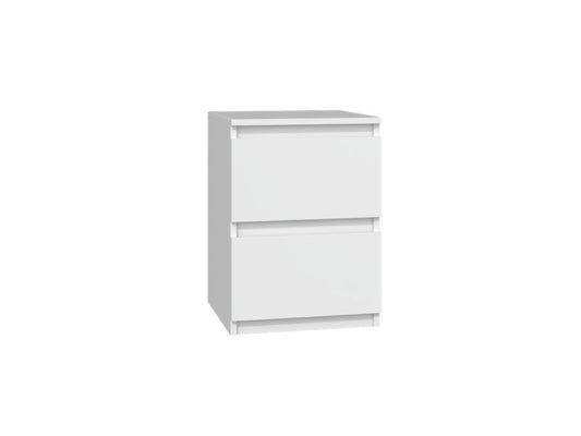 Topeshop Malwa M2 natbord hvid 2 stk. 30 x 30 x 40 cm