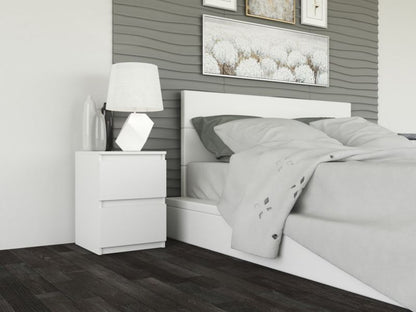 Topeshop Malwa M2 natbord hvid 2 stk. 30 x 30 x 40 cm