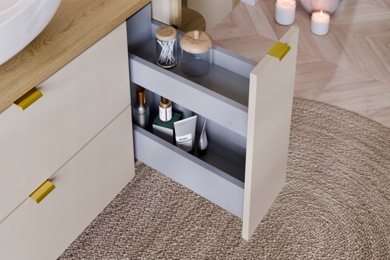 Skab under håndvask 100 cm med bordplade Cashmere Mat Dalia