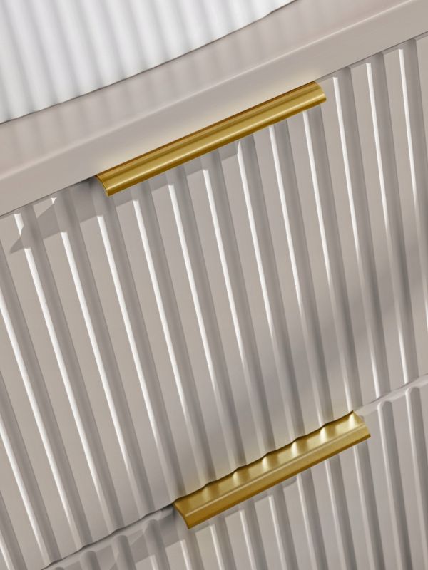 Væghængt Underskab 40 cm Rillet Beige 1 Stk. | 5906667160970