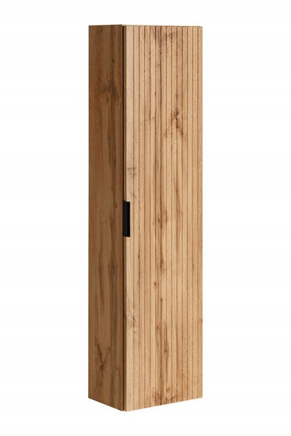 Badeværelsessæt Hængende Skab 60 cm og 2 Højskabe 140 cm Eg Wotan Grå