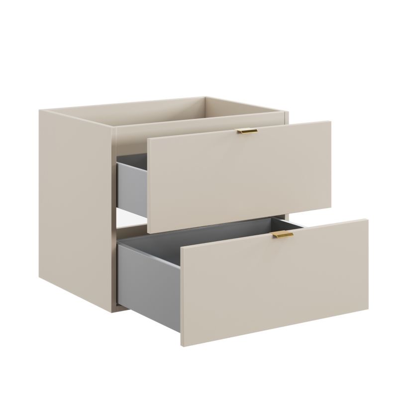 Vaskeskab 60 cm Kasmir 2 Skuffer MDF Soft Close | 5906667166644