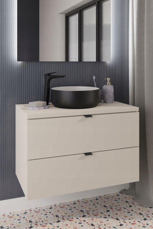 Vaskeskab 60 cm Kasmir 2 Skuffer MDF Soft Close | 5906667166644