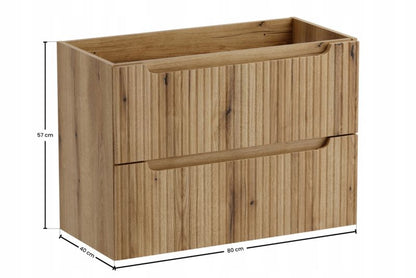 Underskab 80 cm Dąb Coast Evoke med 2 Skuffer og Soft Close