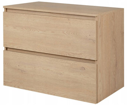 Væghængt underskab 80 cm lys eg med bordplade Simple 1 stk.