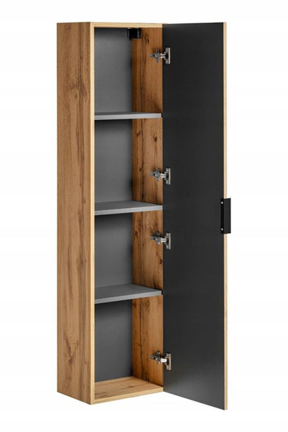 Badeværelsessæt Væghængt Skab 80 cm og 2 Højskabe 140 cm Eg Wotan