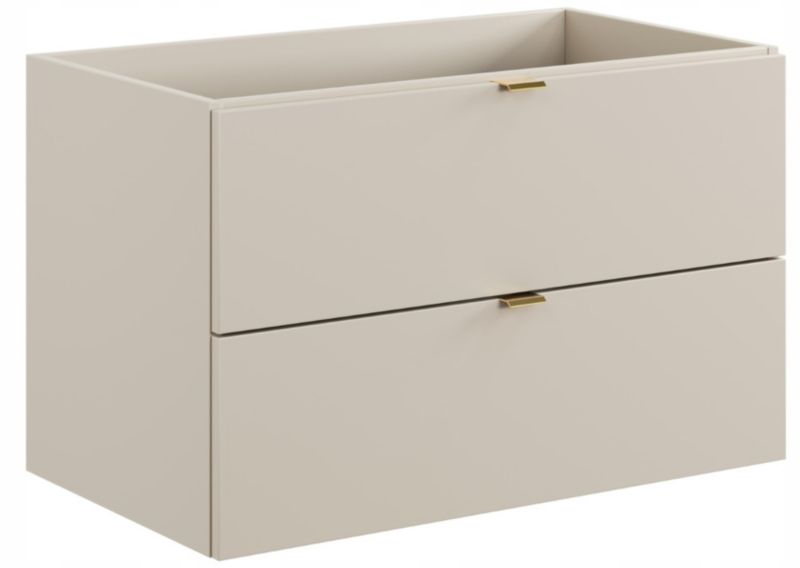 Vaskeskab 80 cm Cashmere 2 Skuffer MDF Soft Close