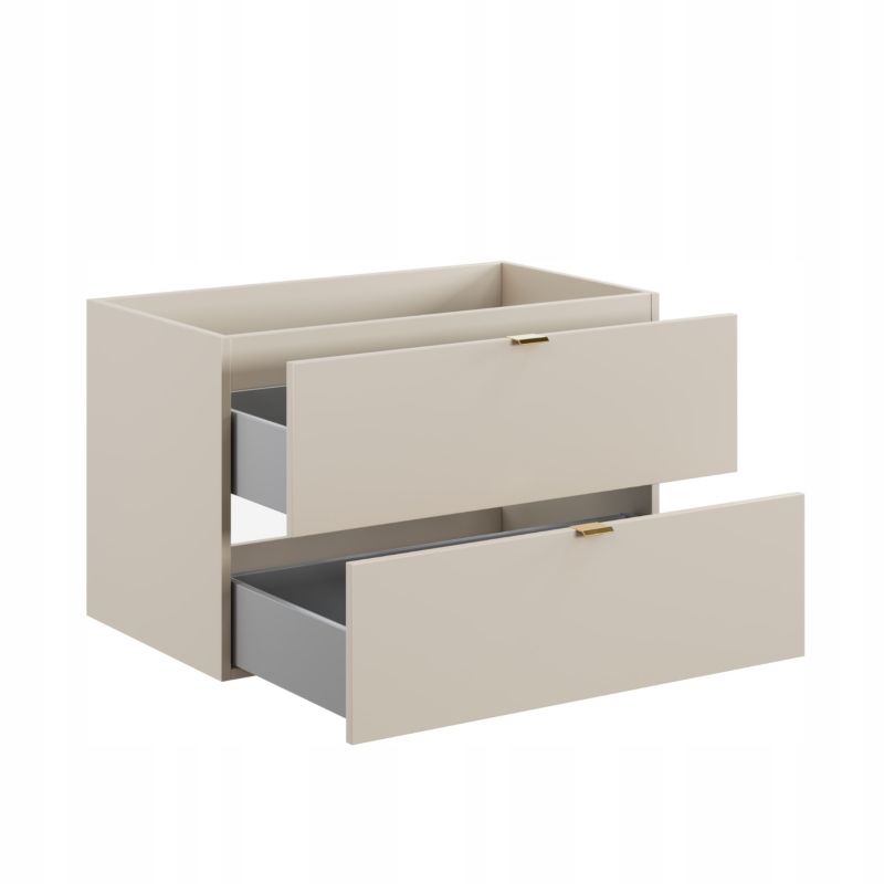 Vaskeskab 80 cm Cashmere 2 Skuffer MDF Soft Close