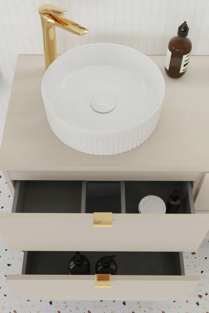 Vaskeskab 80 cm Cashmere 2 Skuffer MDF Soft Close