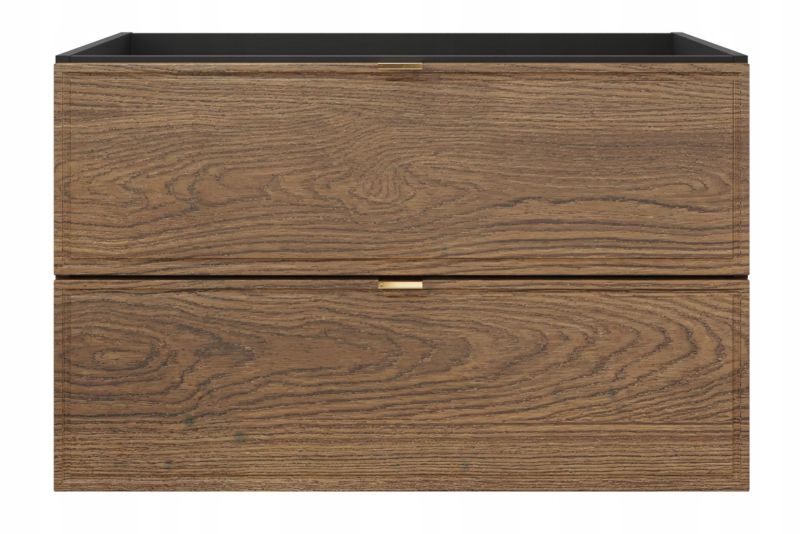 Undervaskeskab DONNA 80 cm Sort med Eg Casella Front