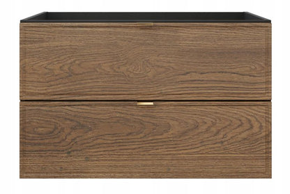 Undervaskeskab DONNA 80 cm Sort med Eg Casella Front