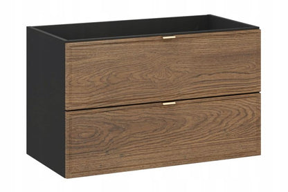 Undervaskeskab DONNA 80 cm Sort med Eg Casella Front