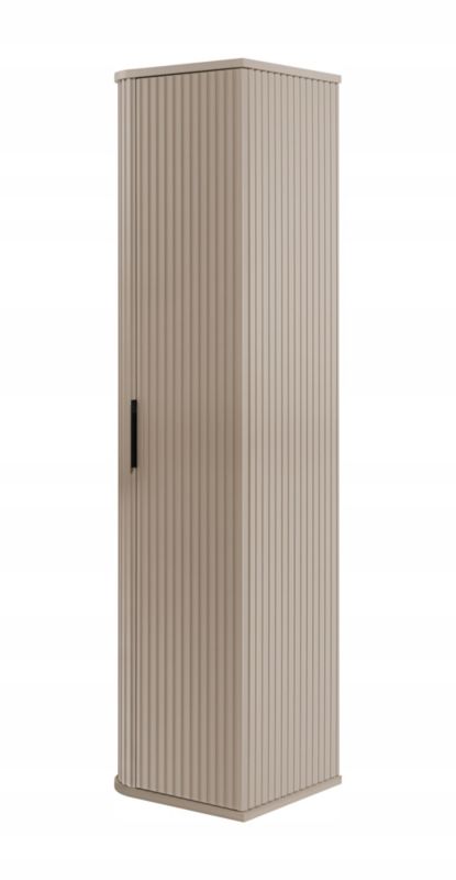 Badeværelsessæt Hængende 80 cm + 2 x 139 cm Beige Riflet MDF