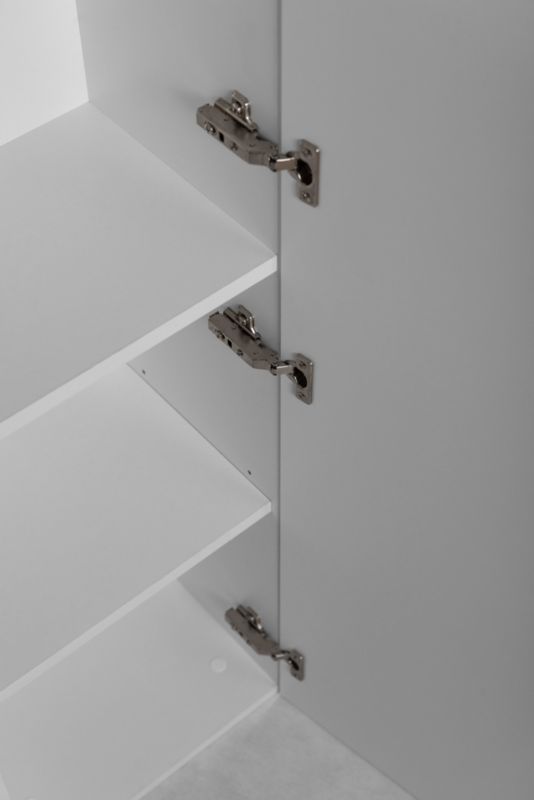 Badeværelsesmøbelsæt Trend 160x60,7 cm Hvid og Wotan Eg med Ryflet Front | 5906667162677