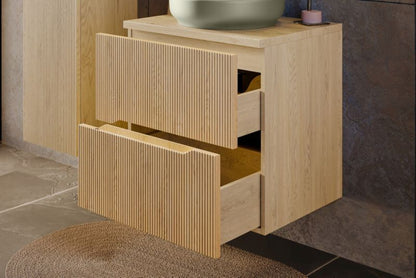 Badeværelsesmøbelsæt Nordic Cremona 80 cm og 170 cm Eg