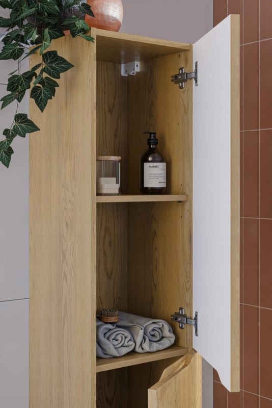 Badeværelsesmøbelsæt Nordic Cremona 80 cm og 170 cm Eg