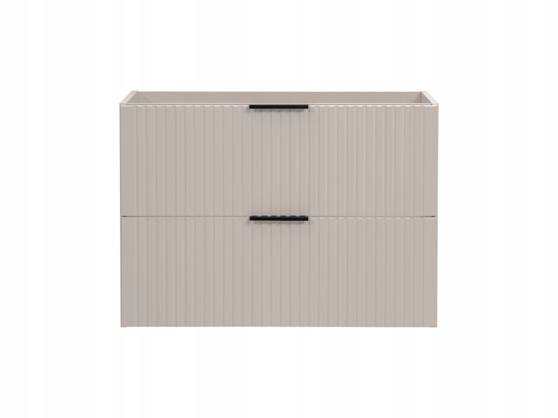 Badeværelsessæt med Underskab 80 cm og Højskab 35 cm Cashmere Eg Wotan Riflet