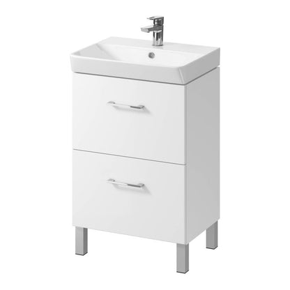 Vaskeskab Olivia Mille 60 cm Hvid med 2 Skuffer
