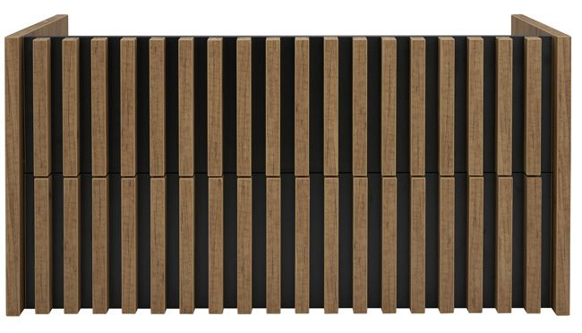 Vaskeskab Line 100,5 cm Guld-eg | 5906365427450