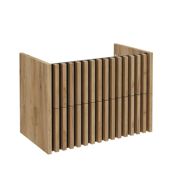 Væghængt Underskab Line 80 cm Guld Eg | 5906365427443