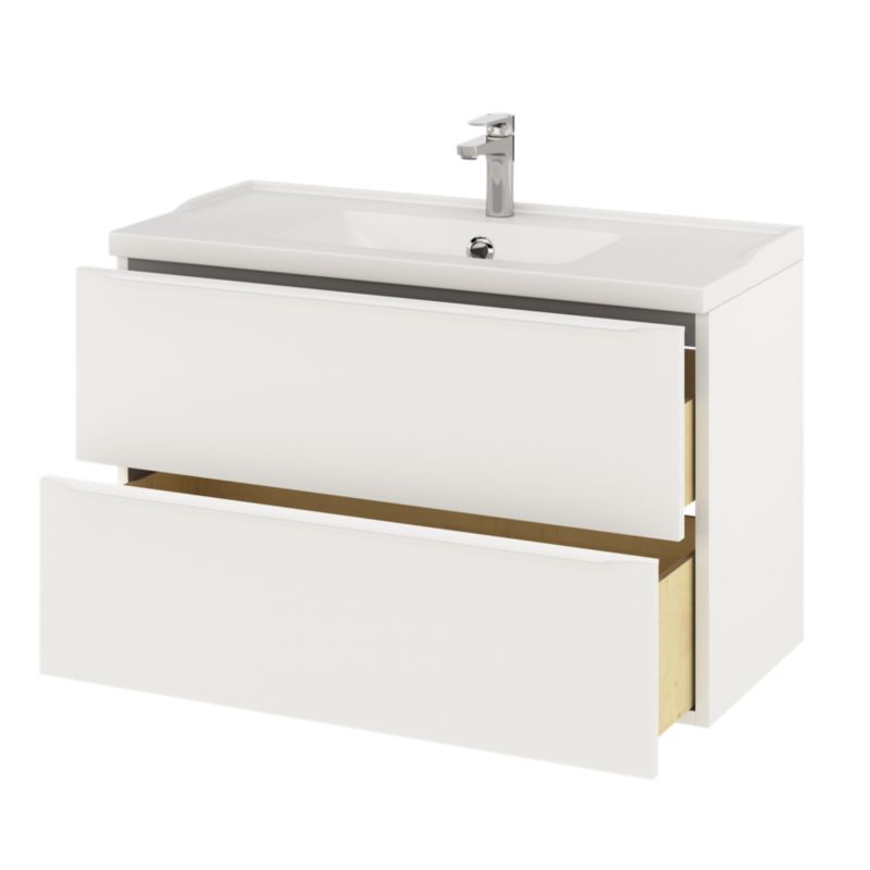 Vaskeskab Imandra 100x45x60 cm Hvid Mat