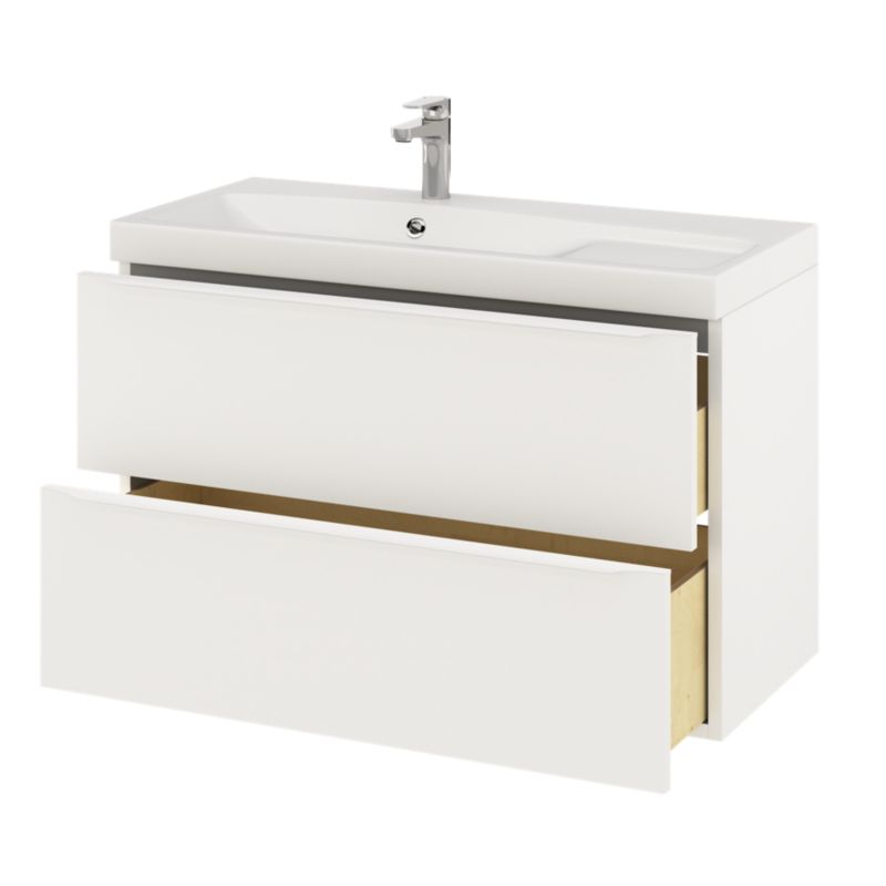 Vaskeskab Imandra 100x45x60 cm Hvid Mat