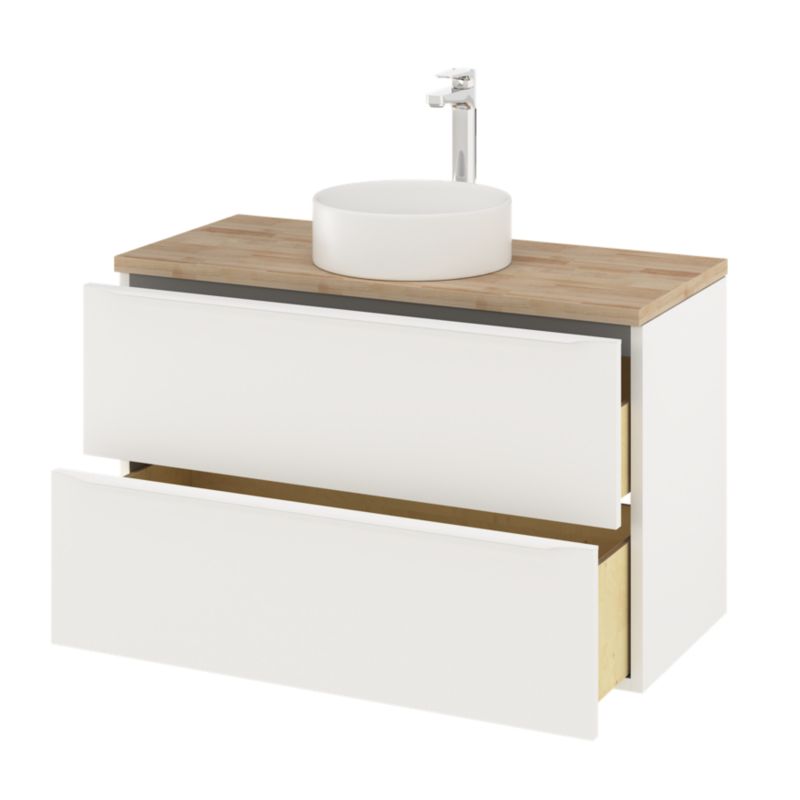 Vaskeskab Imandra 100x45x60 cm Hvid Mat