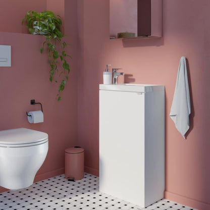Underskab Imandra 44 cm Fritstående Mat Hvid