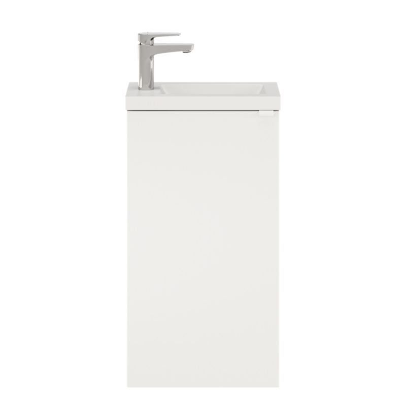 GoodHome Imandra 44 cm fritstående vaskeskab i mat hvid
