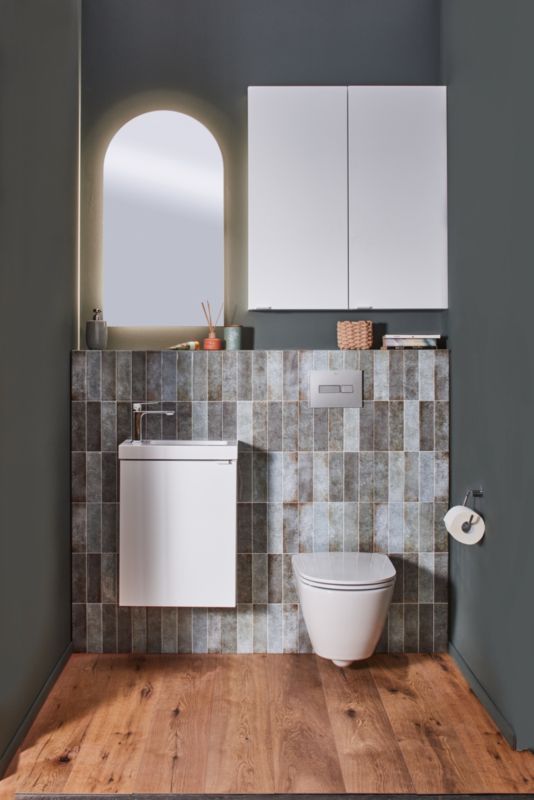 Væghængt Underskab Imandra 44x23x55 cm Hvid Mat | 5059340963341