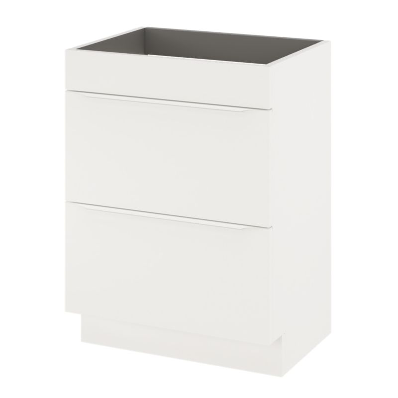 GoodHome Imandra 60 cm fritstående vaskeskab i mat hvid
