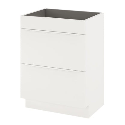 GoodHome Imandra 60 cm fritstående vaskeskab i mat hvid
