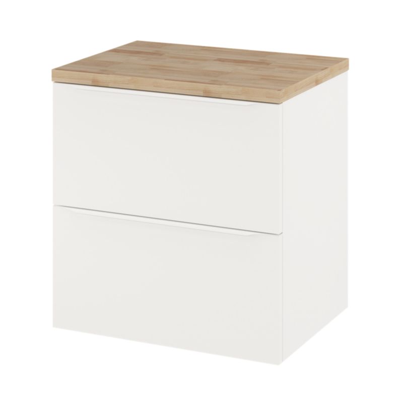 GoodHome Imandra 60 cm væghængt vaskeskab i mat hvid