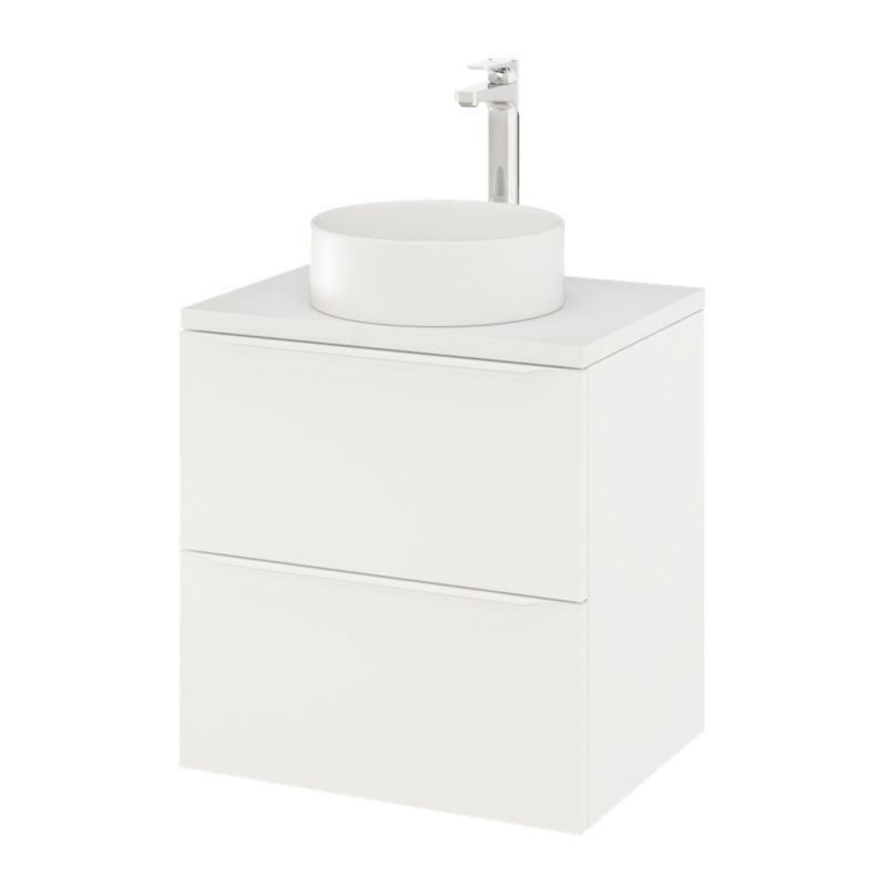 GoodHome Imandra 60 cm væghængt vaskeskab i mat hvid