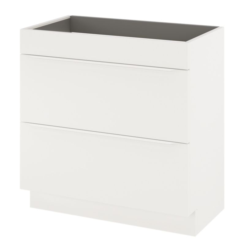 Vaskeskab 80 cm Stående Hvid Mat