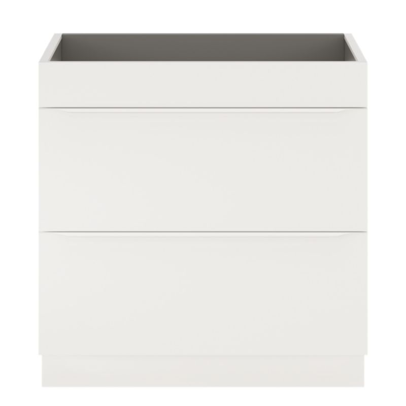 GoodHome Imandra 80 cm fritstående vaskeskab i mat hvid