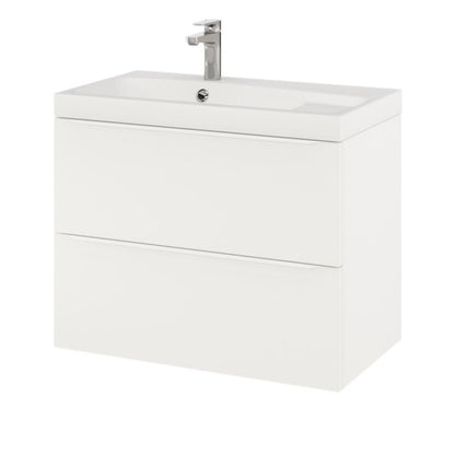 GoodHome Imandra 80 cm væghængt vaskeskab i mat hvid