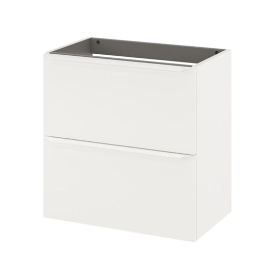 GoodHome Imandra Slim 60 cm væghængt skab til vask i mat hvid
