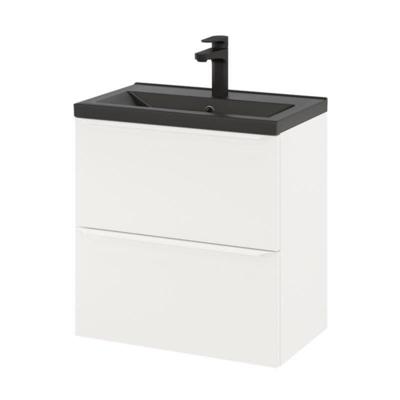 Væghængt Underskab 60 cm Hvid Mat 2 Skuffer | 5059340963211