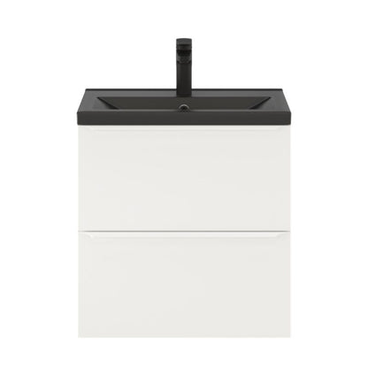 GoodHome Imandra Slim 60 cm væghængt skab til vask i mat hvid
