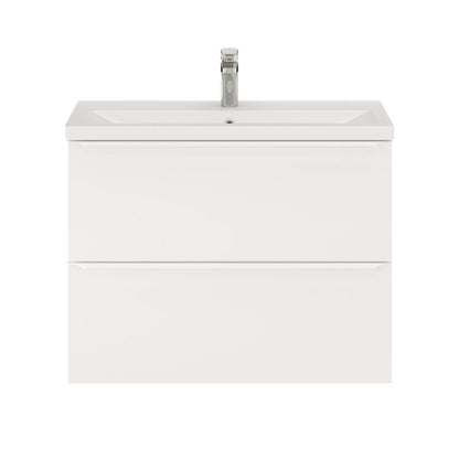 GoodHome Imandra Slim 80 cm væghængt underskab til vask i mat hvid