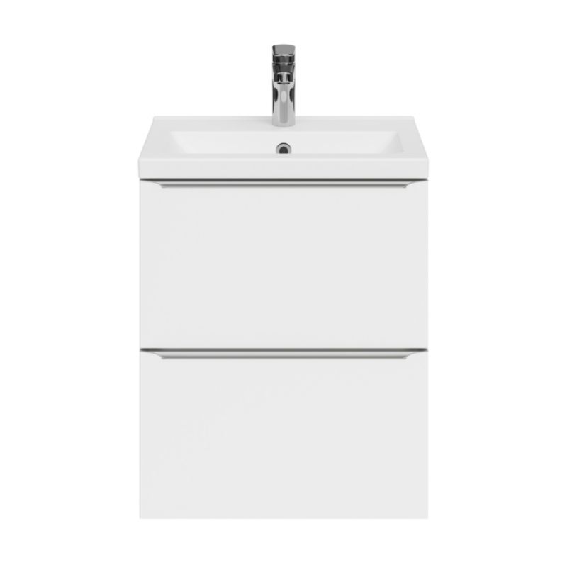 GoodHome Imandra Slim væghængt vaskeskab 50 cm hvid