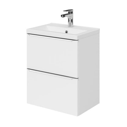 GoodHome Imandra Slim væghængt vaskeskab 50 cm hvid